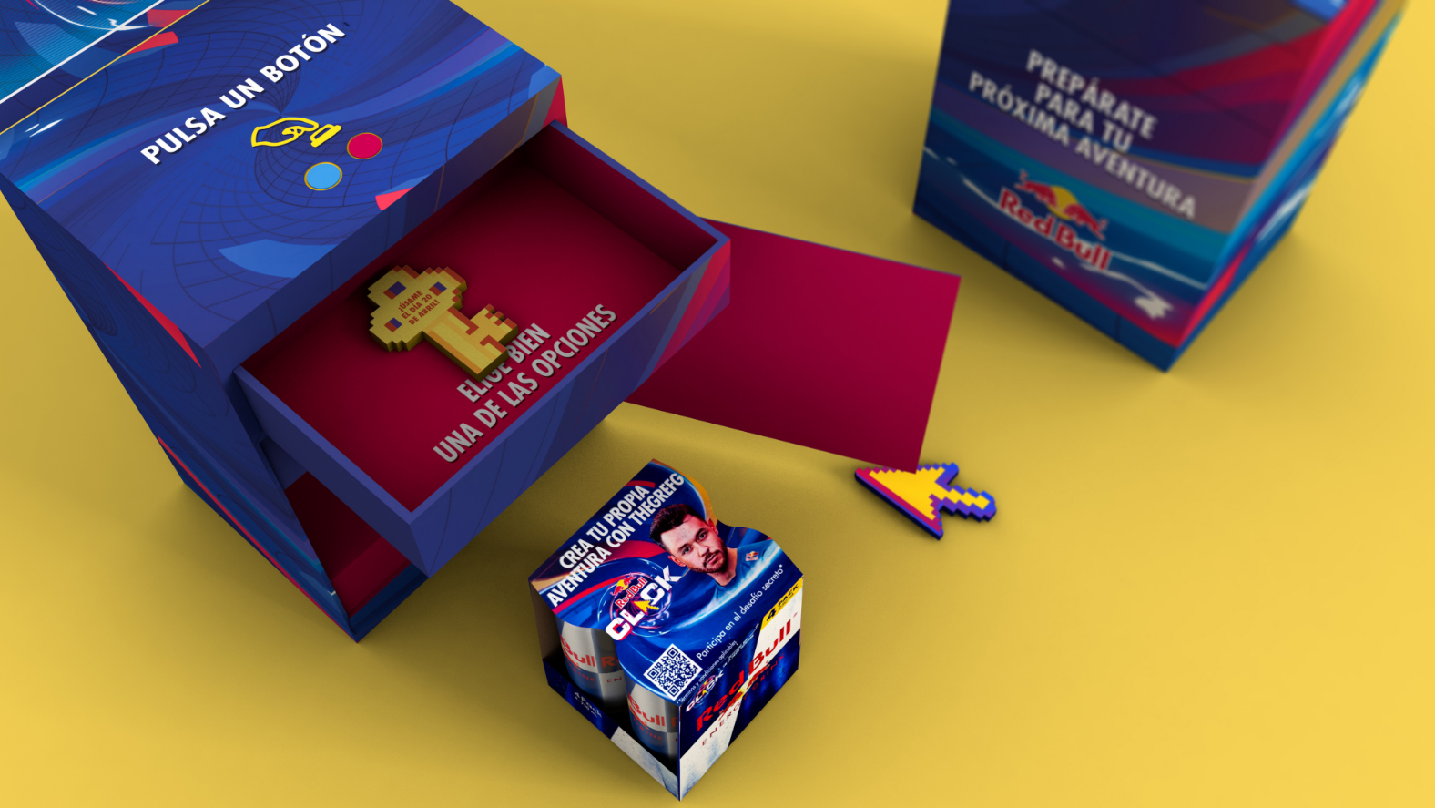 Caja redbull promo